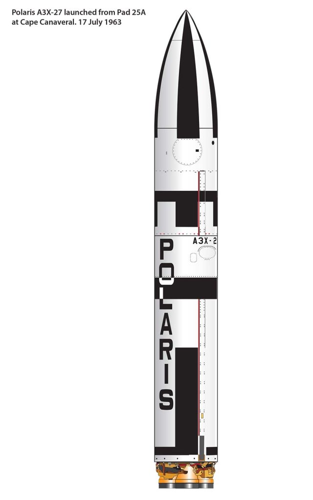 Polaris A3X-27 LAUNCHED CAPE CANAVERAL